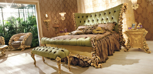 studiogiovetti furniture bedroom wood gold rivamobilidarte